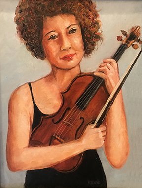 Mujer con Violin